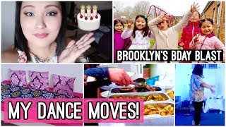 Brooklyn's Bday Party | Check Out My Moves | Redecorating Our Living Room + Yummy Fooood - VLOG #58