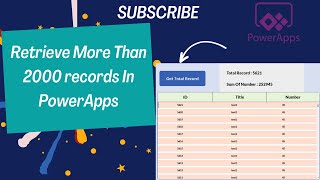 How To Get More Than 2000 Record In PowerApps