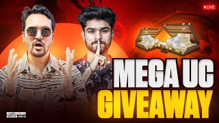 🔥MEGA UC GIVEAWAY ON LIVE STREAM😢 | #shortslive #shortfeed #shorts #bgmilive #pubgmobile