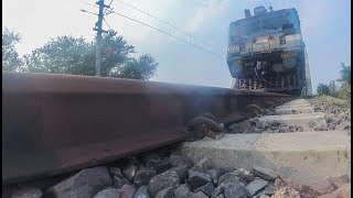 CAMERA UNDER TRAIN PART 1 - GOODS TRAIN (NEW SERIES GO PRO ALTERNATIVE)(1440p)