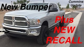 Chrysler Replaced my Front Bumper - Plus New Emissions Recall for RAM 2500/3500 Cummins trucks