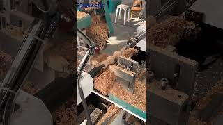 Automatic feeding 1530 CNC woodworking lathe processing center processes solid wood table legs!