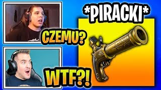 REAKCJE STREAMERÓW NA *NOWY* PIRACKI PISTOLET 'FLINTLOCK' W FORTNITE! & ( SHOTY FORTNITE )