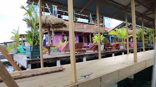 leaving the dock in Bocas Del Toro, Panama