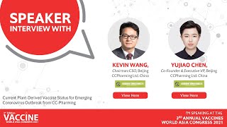 Speaker Interview: Kevin Wang & Yujiao Chen, Beijing CC Pharming Ltd, China