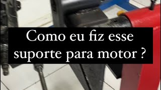 Veja como eu fiz esse suporte para motor de moto.Compartilhe esse vídeo.