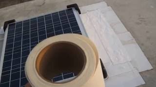 RV Solar Panel Glued to Roof