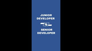 Junior Developer VS  Senior Developer | What would I do without you!