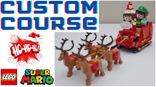 LEGO Santa Mario & Elf Luigi Custom Course