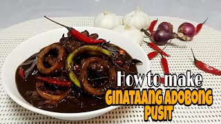 Ginataang Adobong Pusit