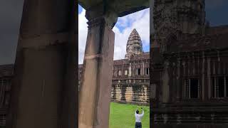 Angkor wat built between 1113 to 1150. #walkthroughcambodia #like #youtubeshorts #travel #vlog