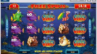 FISH PARTY Online Slot Machine Fun Live Play Free Spins Nice BONUS Win