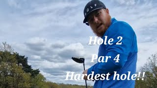 Hardest hole on the course!! #beginners #golf #golfswing #sports #golfer