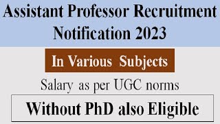 3 COLLEGE ASSISTANT PROFESSOR VACANCY | FACULTY JOB| FACULTY | ASSISTANT PROFESSOR VACANCY 2023|