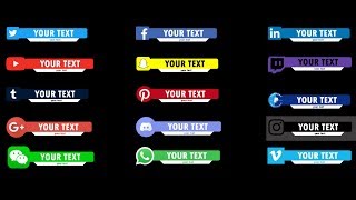 After Effects social media Lower third Templates