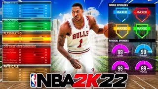 MVP Derrick Rose Build is a DEMI-GOD in NBA2K22 | Prime Derrick Rose Build