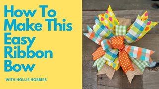 DIY Bow/ DIY Ribbon Bow/ How To Make a bow/ How To Make a Ribbon Bow/ How To Make a bow with Ribbon