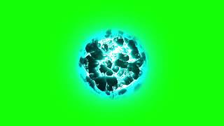 Blue Fire ball / Magical Energy Ball Green Screen Video | Chroma Key