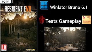 Winlator Bruno 6.1 emulator gameplay Resident Evil 7 Biohazard test Red Magic 6 Pro sd888