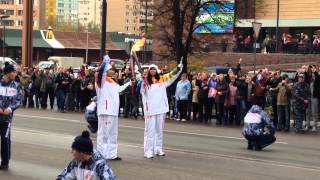 Олимпийский огонь в городе Одинцово