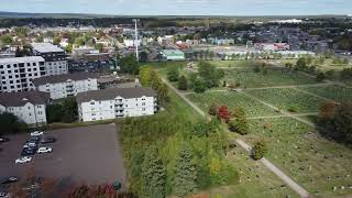 Elmwood cemetery,drone flight. Moncton New Brunswick Canada