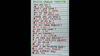 #howtolearnenglishforbegginers ENGLISH SPEAKING PRACTICE #shorts