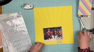 Scrapbook Process: Wonderful Friends // Never Ending Kit