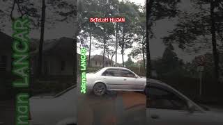 BASAH HABIS HUJAN, 🚘🚙JALANAN LANCAR JAYA. #jalanjalansore #youtubeshorts #automobile #motovlog