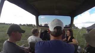 Vehicle transfer to edge of Okavango Delta