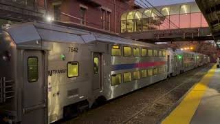 A few NJT trains at Summit, NJ 10/24/24