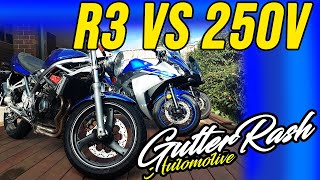 New vs Old Motorcycles // Yamaha R3 vs Suzuki GSF250V Bandit