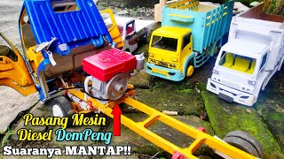 Cerita Truk Plastik | Mobil Truk Canter Di Pasang Mesin Diesel DOMPENG