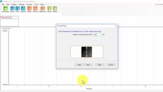 Acceleration from A to B using light gates