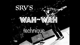 STEVIE RAY VAUGHAN - SAY WHAT/JAM 292- WAH~WAH TIPS