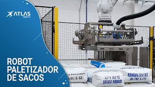 Instalación paletizadora de sacos diseñada en INOX