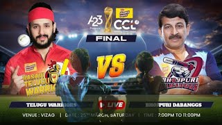 CCL2023 Final Match in YSR Stadium Vizag#celebrity #cricket #league #stadium#ccl#vizag #highlights