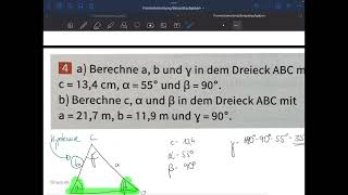 Beispielaufgaben_Beziehungen im rechtwinkligen Dreieck 2
