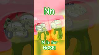 N is for Nose! Learn ABC with Baby Cars #babycars #abc #nose #boogers