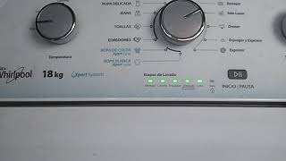 Lavadora Whirlpool modo de  códigos de fallas  modelos 8mwtw , 7mwtw