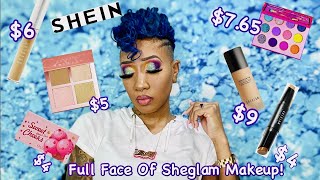 Full Face of Makeup From @SHEINOFFICIAL !? | SHEGLAM Unboxing