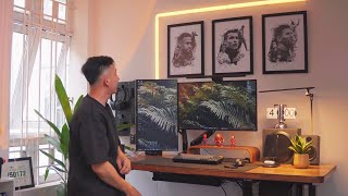 SETUP DECOR BÀN LÀM VIỆC CỦA MÌNH 2023 - MY DESK SETUP 2023 - HUY POSTER ft VÀI THỨ HAY