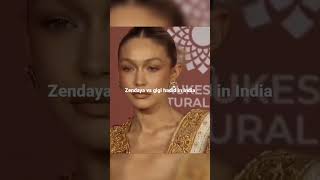 Gigi Hadid vs Zendaya in India #gigihadid #zendaya,#2023