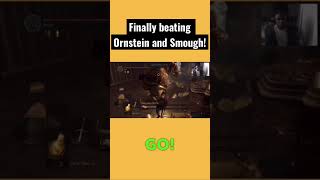 Finally beating Ornstein and Smough! #shorts