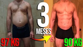 CAMBIO FÍSICO en 3 MESES de DEFINICIÓN en el GYM 💪 (IMPACTANTE) 😲