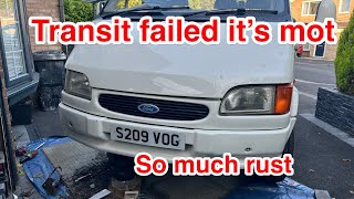 Transit smiley mot failure can I get it through mk5 welding needed # rust