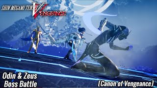 Shin Megami Tensei 5: Vengeance | Odin & Zeus Boss Battle [Canon of Vengeance]