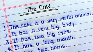 Essay on Cow in English | 10 lines Essay on Cow | The Cow Essay 10 lines | Essay on Cow | Cow Essay