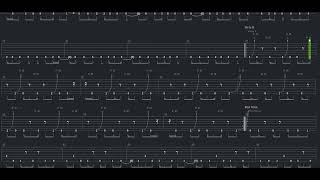 Perpetual Black Second Tab by Meshuggah + Guitar only + Guitar tab