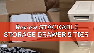 Review STACKABLE STORAGE DRAWER 5 TIER