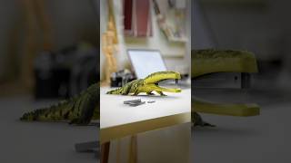 How to Combine a Crocodile and Stapler in photoshop #graphicdesgin #adobe #art #viral #shorts